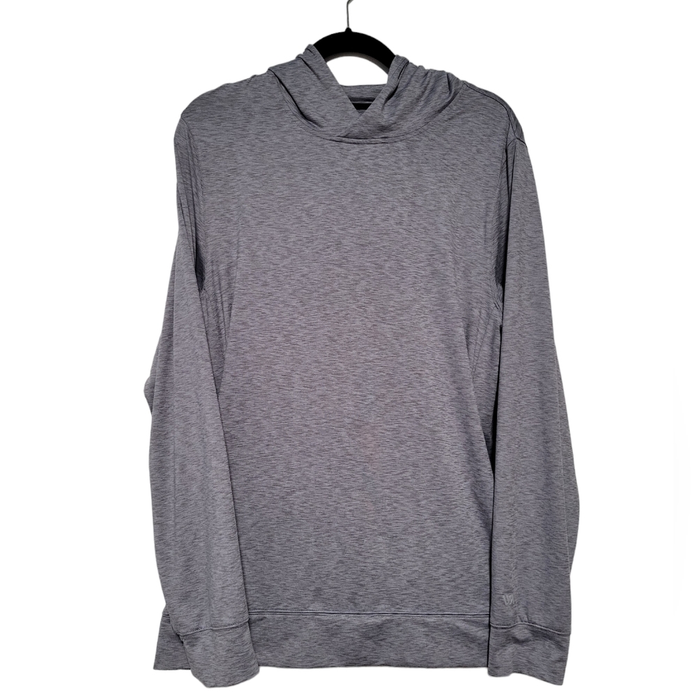 Vrst Men's Jersey Hoodie Steel Grey Heather Size Medium.